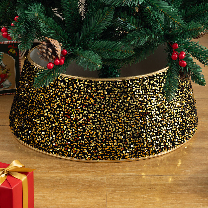 Wholesale Fabric Christmas Tree Skirt Base decoration Props